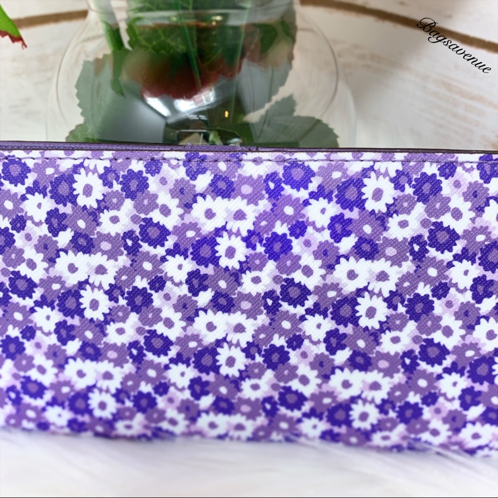 Michael Kors Jet flat slim bifold wallet amethyst - Picture 3 of 5
